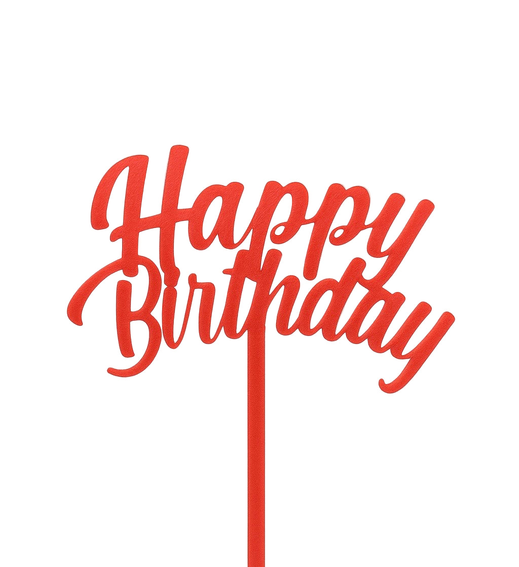 Happy Birthday Floral Toppers #2