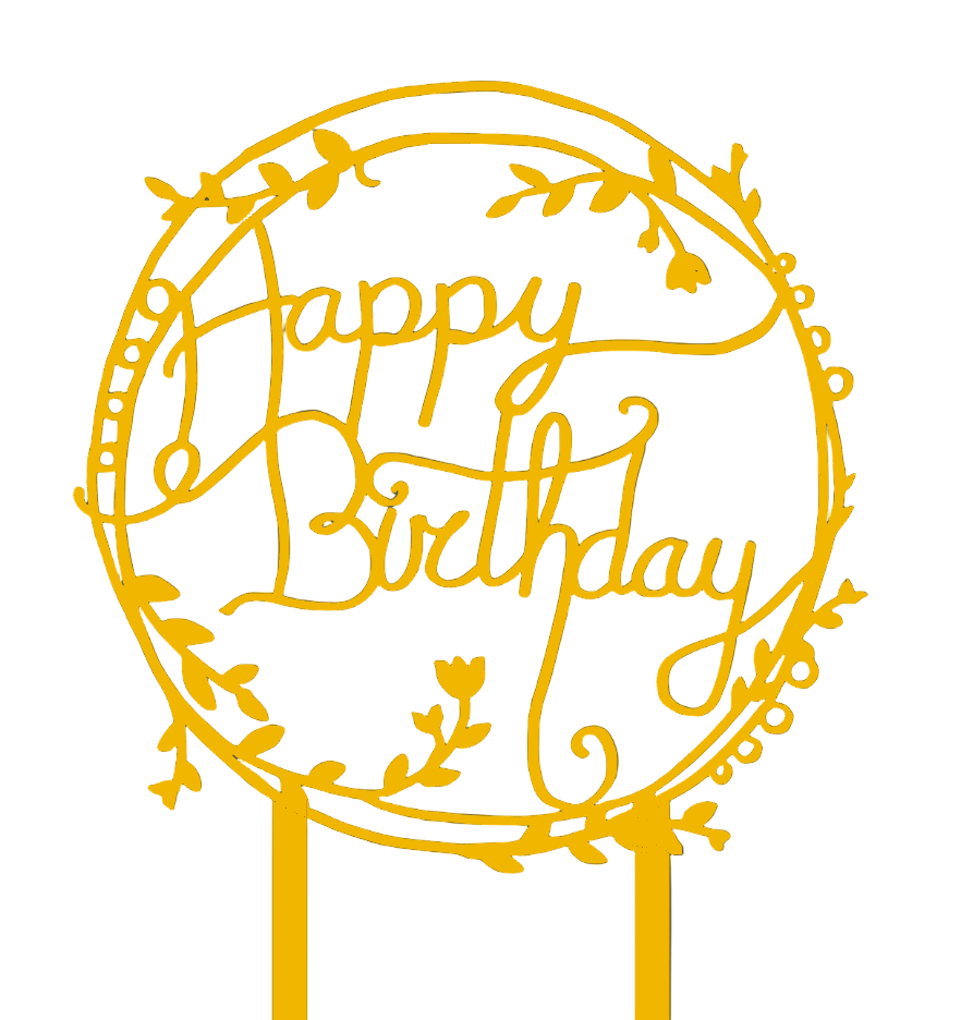 Happy Birthday Cake Topper