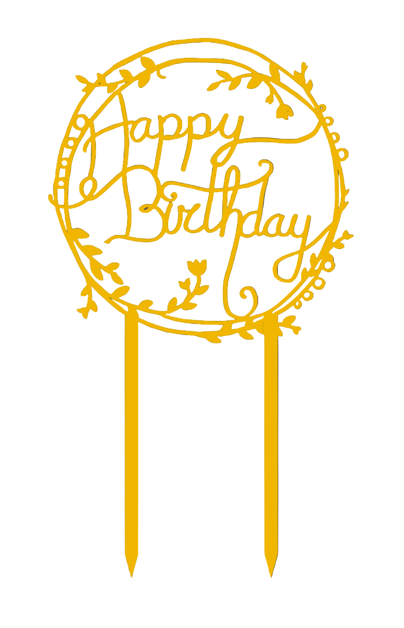 Happy Birthday Cake Topper