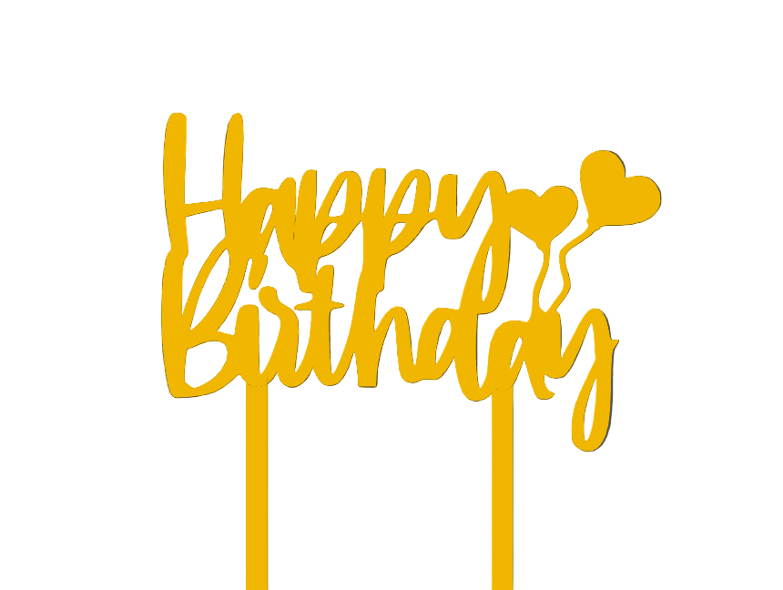 Happy Birthday Cake Topper #3