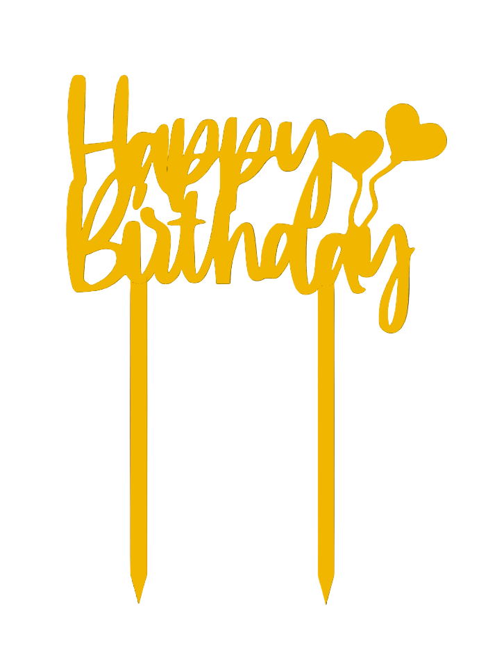 Happy Birthday Cake Topper #3