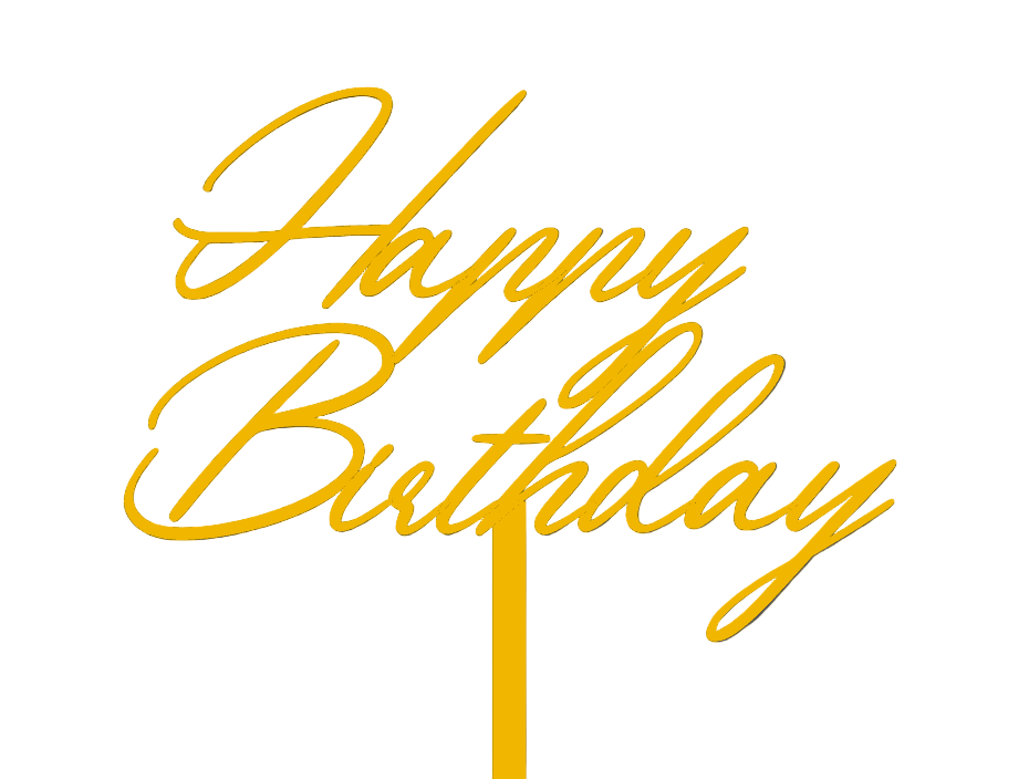Happy Birthday Cake Topper #5