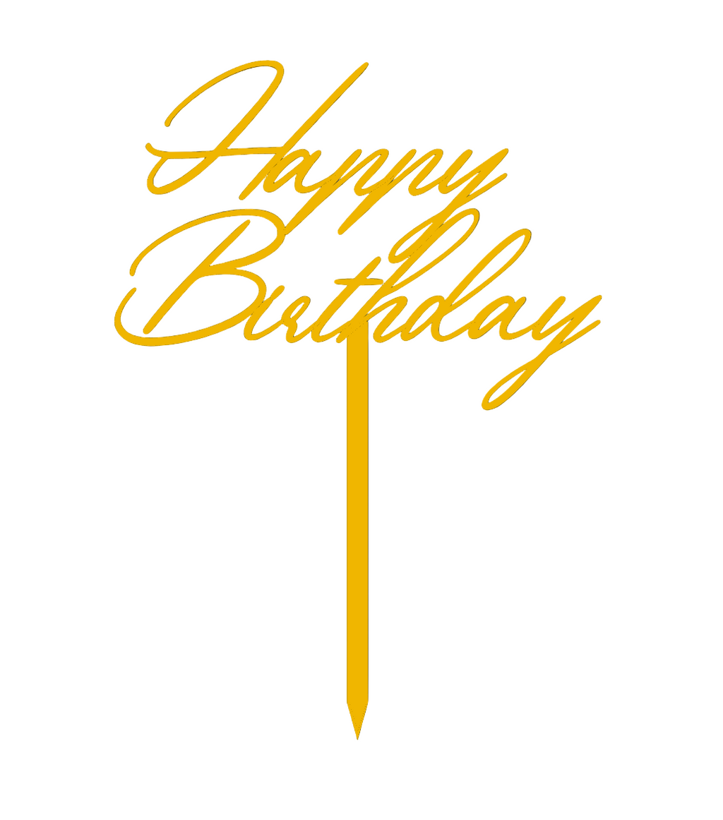 Happy Birthday Cake Topper #5