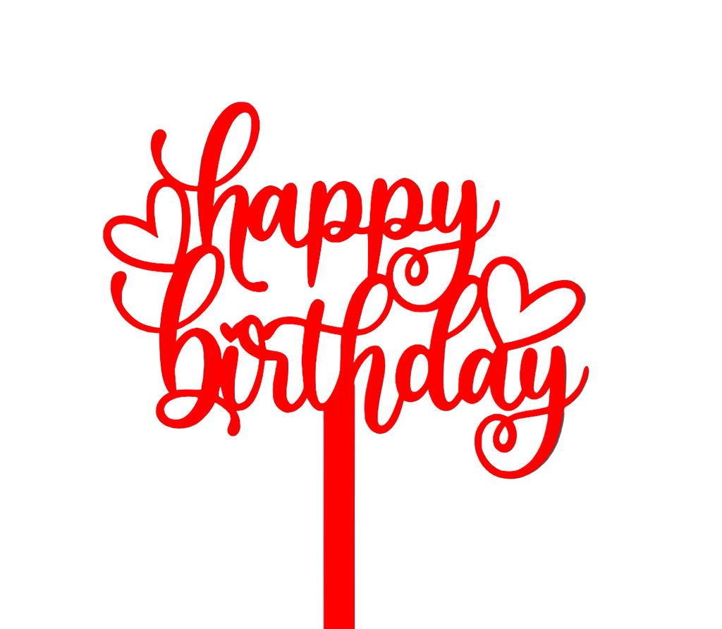 Happy Birthday Floral Topper #9