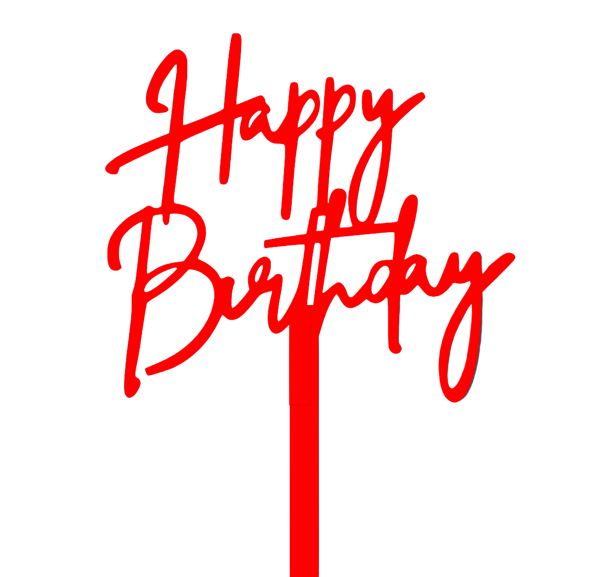 Happy Birthday Floral Topper #10